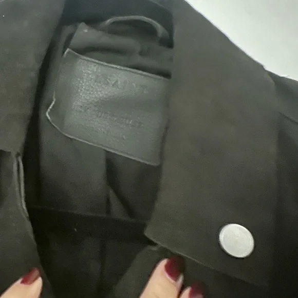 All Saints Black and Silver Utility Jacket with Sleek Design - Picture 2 of 8